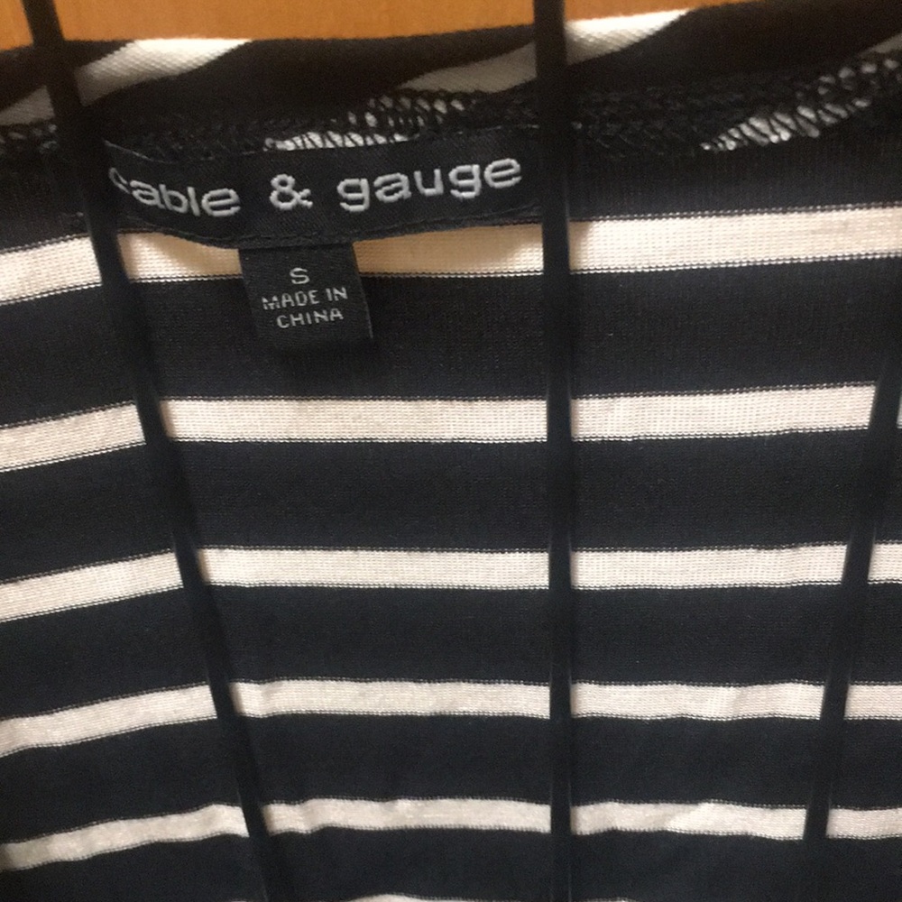 Cable & Gauge Striped top - Picture 2 of 3